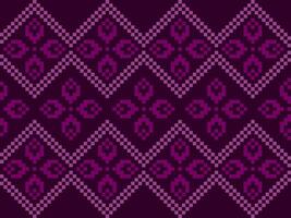 Cross Stitch. Geometric ethnic patterns. Design for Clothing, Fabric, batik, Saree, Patola, Sari, Dupatta, Vyshyvanka, rushnyk, dupatta, Knitwear, Embroidery, Ikkat, Pixel pattern. Traditional Design. vector