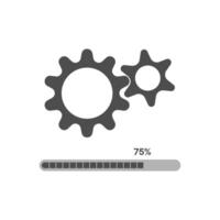 update system icon symbol on white background. illustration EPS 10. vector