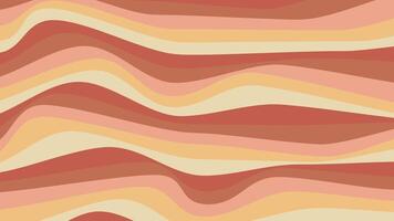 Psychedelic trippy y2k retro background. Abstract simple illustration. Groovy wave print. Vintage design in red and orange colors vector