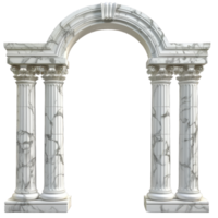 A white archway with columns and pillars png