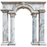 A large marble arch with two columns png