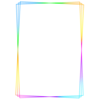 colorato rettangolo telaio su un' trasparente sfondo png