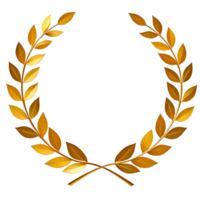 A Golden Laurel Wreath png