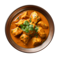 Indian Butter Chicken gravy on a transparent background png