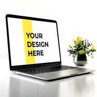 Instant-Use Laptop Mockup for Digital Displays psd