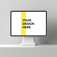Professional Desk Mockup Displaying a Computer Monitor psd