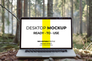 High-Quality Laptop Mockup Ready to Use psd