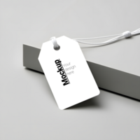 Crisp and Minimal Tag Mockup for Design Presentation psd