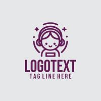 Tiny Journey Linear Child Logo vector