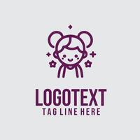Tiny Journey Linear Child Logo vector