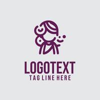 Tiny Trek Linear Child Logo vector