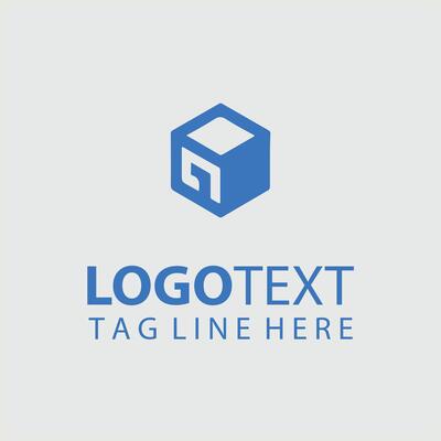 A cube logo design for a business