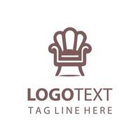 A chair logo design vector