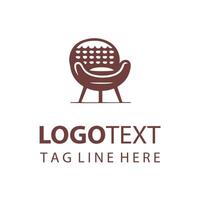 Luxe Lounge chair logo vector