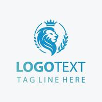 Wild Power elegant lion logo vector