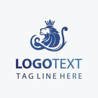 The Roar elegant lion logo vector