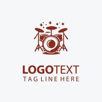 Whispering Beats Magic Drum Logo vector