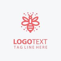 The Hive Connection honey bee jar logo vector