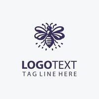 Scent honey bee jar logo vector