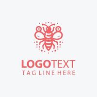 Nectar Nook honey bee jar logo vector