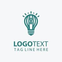 Spark Point Idea Bulb Logo vector