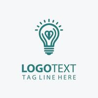 Idea Flicker Bulb Logo vector