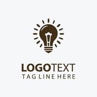 Luma Spark Idea Bulb Logo vector