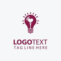 Flash Fuse Idea Bulb Logo vector