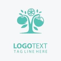 Fruitful Path tree logo vector