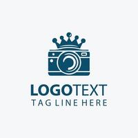 Hyper Lens camera crown logo vector