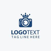 Click Stream camera crown logo vector