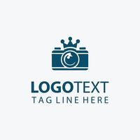Shutter Sharp camera crown logo vector