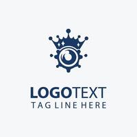 Shutter Sharp camera crown logo vector