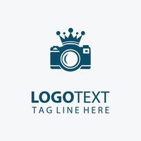 Shutter Sharp camera crown logo vector