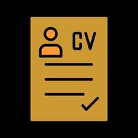 CV Icon Design vector