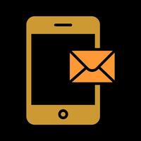 Mobile E-mail Icon Design vector