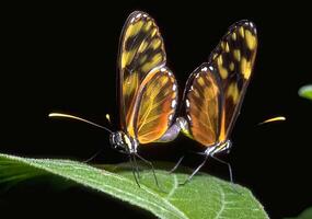 Butterfly close view macro background, butterflies in their natural habitat photo