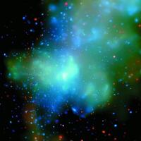 Galaxy with constellations cosmic background, universe with stars and space clouds black and white illustration photo