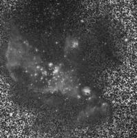 Galaxy with constellations cosmic background, universe with stars and space clouds 3D illustration, pencil drawn sketch photo