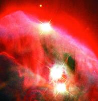 Galaxy with constellations cosmic background, universe with stars and space clouds 3D illustration photo