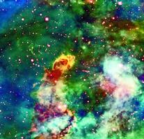 Galaxy with constellations cosmic background, universe with stars and space clouds 3D illustration photo