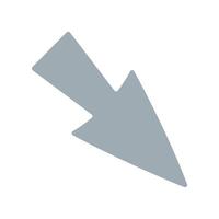 Simple arrow or pointer for creating dynamic web designs, infographics, presentations vector