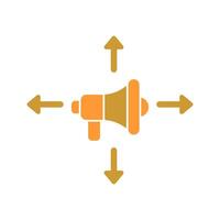 Ad Campaign Icon Design vector