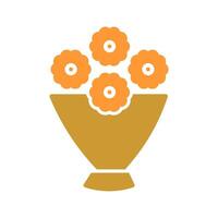 Flower Bouquet Icon Design vector