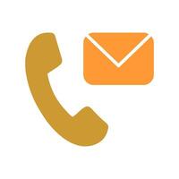 Contact Us Icon Design vector