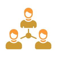 Employee Connection Icon Design vector