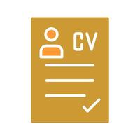 CV Icon Design vector