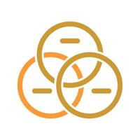 Venn Diagram Icon Design vector