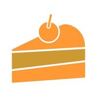Cake Slice Icon Design vector
