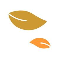 Leaf Fluttering in Wind Icon Design vector